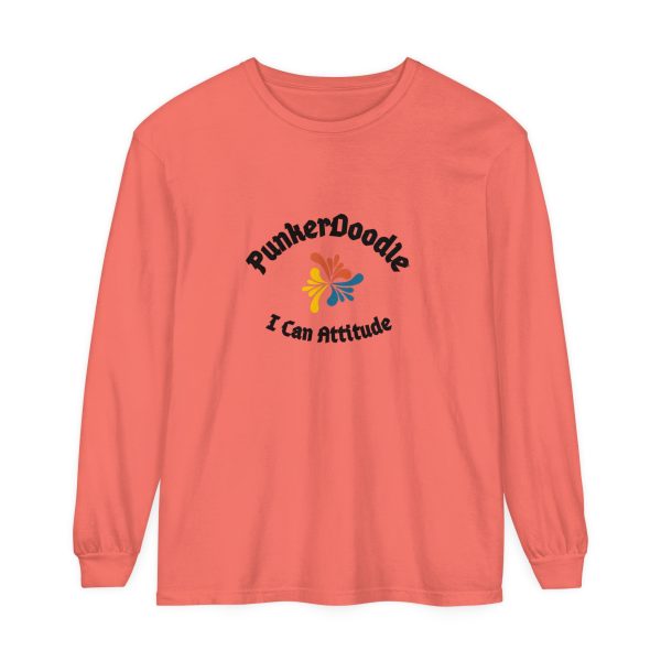 I Can Attitude™ Unisex Garment-dyed Long Sleeve T-Shirt - Image 6