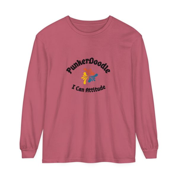 I Can Attitude™ Unisex Garment-dyed Long Sleeve T-Shirt - Image 31