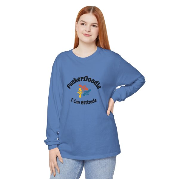 I Can Attitude™ Unisex Garment-dyed Long Sleeve T-Shirt - Image 30