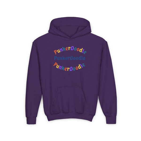 PunkerDoodle® Youth Heavy Blend Hooded Sweatshirt - Image 9