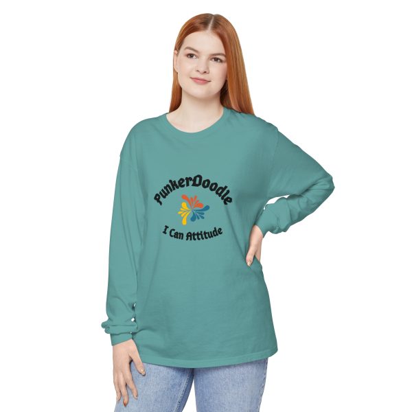 I Can Attitude™ Unisex Garment-dyed Long Sleeve T-Shirt - Image 25